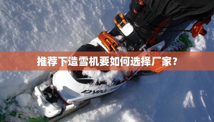 推荐下造雪机要如何选择厂家？