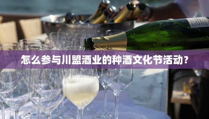 怎么参与川盟酒业的种酒文化节活动？