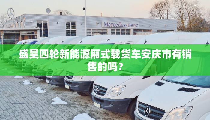 盛昊四轮新能源厢式载货车安庆市有销售的吗？