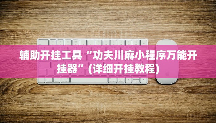 辅助开挂工具“功夫川麻小程序万能开挂器”(详细开挂教程)