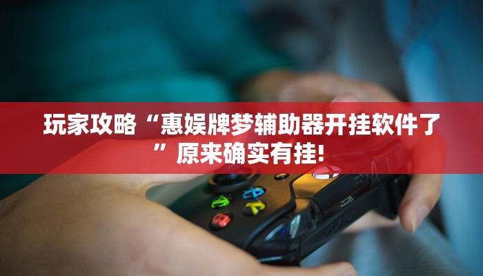 玩家攻略“惠娱牌梦辅助器开挂软件了”原来确实有挂! 