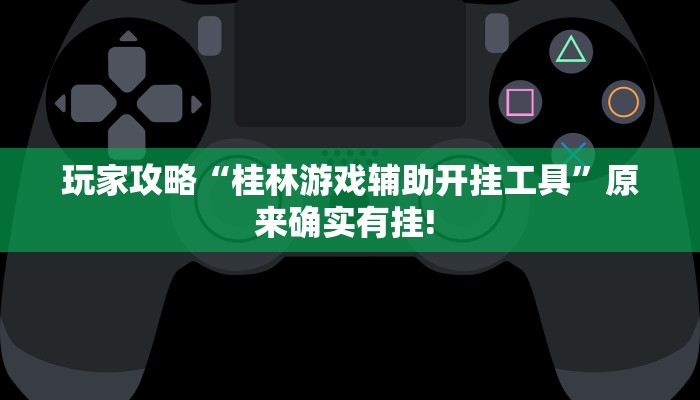 玩家攻略“桂林游戏辅助开挂工具”原来确实有挂! 