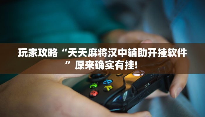 玩家攻略“天天麻将汉中辅助开挂软件”原来确实有挂! 