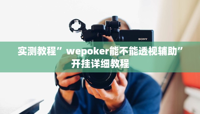 实测教程”wepoker能不能透视辅助”开挂详细教程