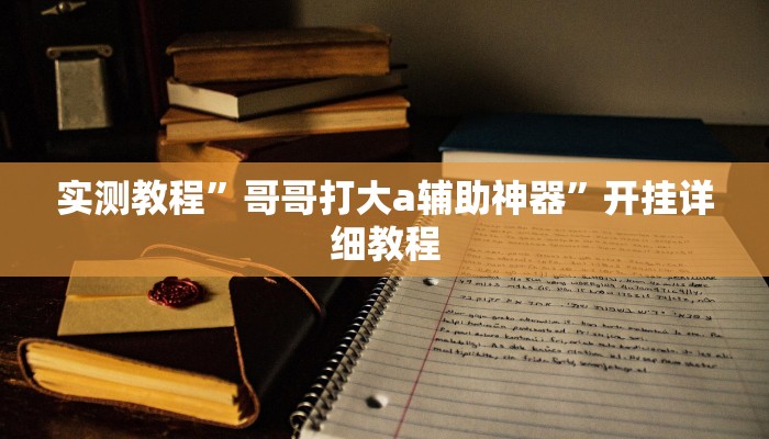 实测教程”哥哥打大a辅助神器”开挂详细教程